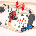 Jeu de train et piste de construction de pont - MindyToy