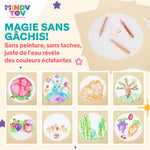 Feuilles magiques colorées à l’eau – Peinture propre et ludique pour enfants